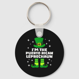Chaveiro Curioso porto-riquenho irlandês Leprechaun St Patr