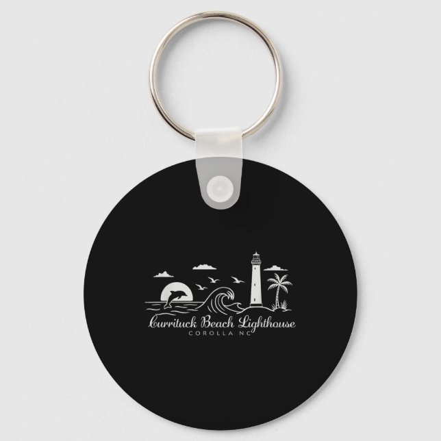 Chaveiro Currituck Beach Lighthouse Corolla Carolina do Nor (Frente)