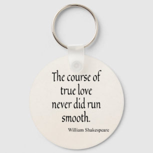 Chaveiro Curso das citações de Shakespeare amor verdadeir