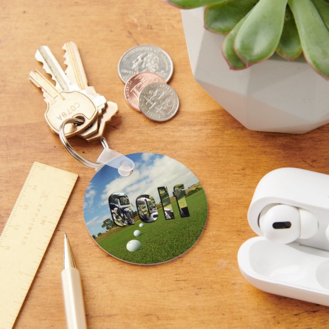 Chaveiro Curso De Golfe E Logotipo, Toque-Chave (Mesa)