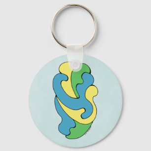 Chaveiro Curvas de Embrasão (Amarelo, Azul, Verde)