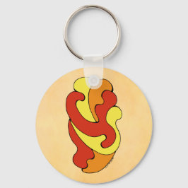 Chaveiro Curvas de Embrasão (Amarelo, Vermelho, Laranja)