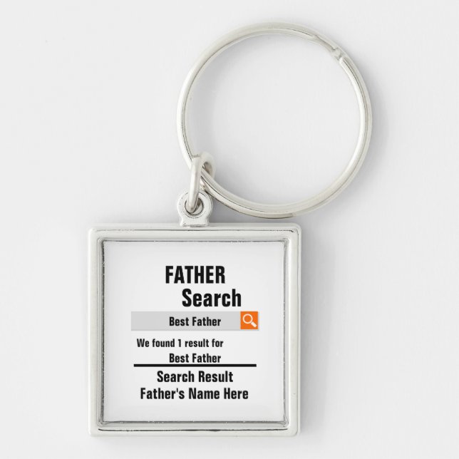 Chaveiro Custom Best Father search result funny fathers day (Frente)