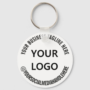 Chaveiro Custom Business Logo Company Tagline Social Media