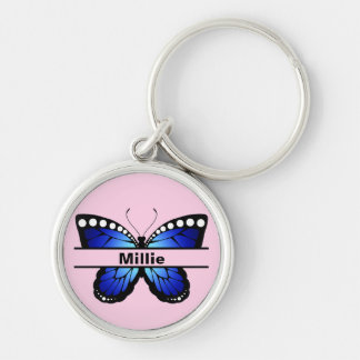 Chaveiro Custom Butterfly Name Keychain Gift for Her