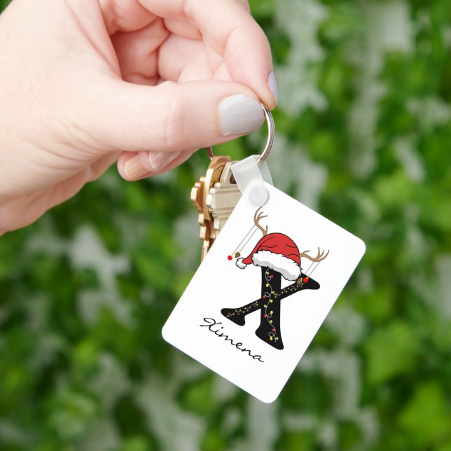 Chaveiro Custom Christmas Holiday Keychain for Mom & Dad (Mão)