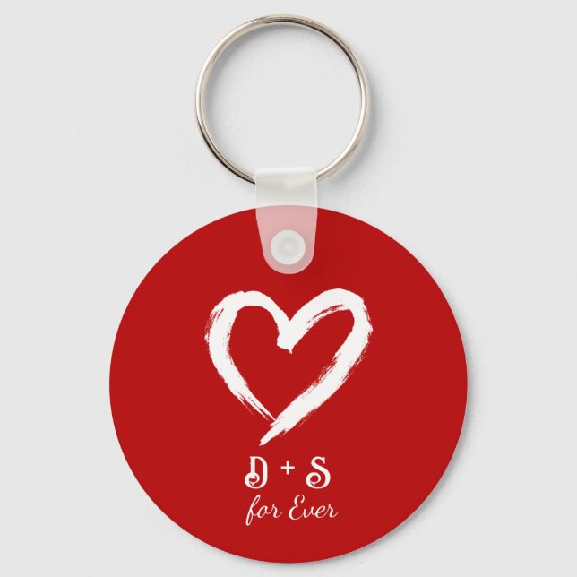 Chaveiro Custom Couple Valentine Keychain (Frente)