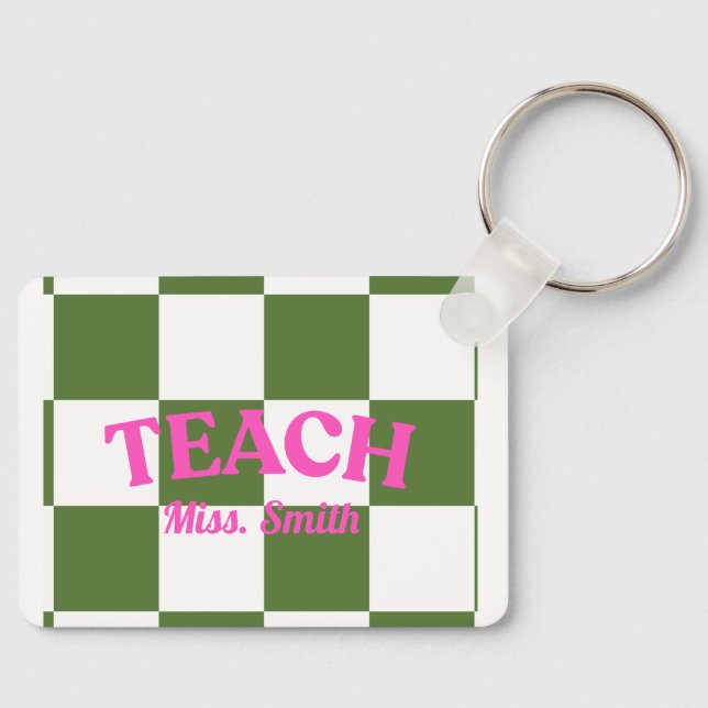 Chaveiro Custom Cute Teach Keychain (Frente)