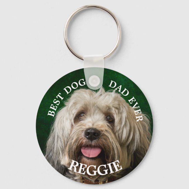 Chaveiro Custom Dog Dad Tibetan Terrier (Frente)