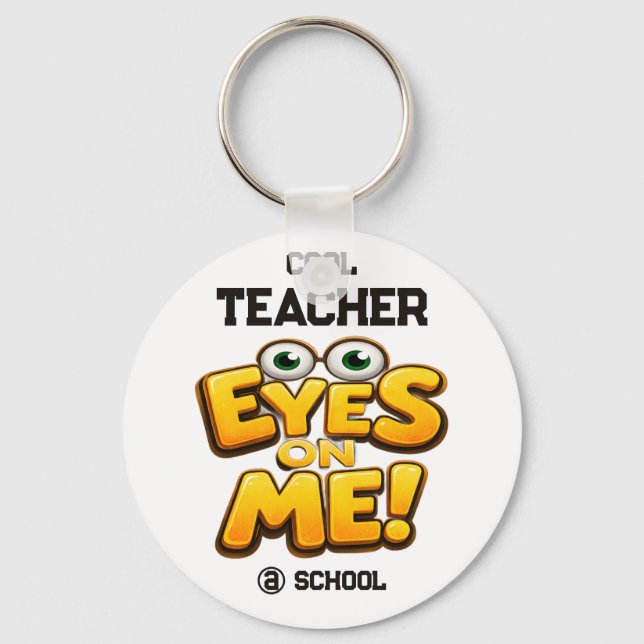 Chaveiro Custom Funny Teacher Gifts  Personalized by School (Frente)