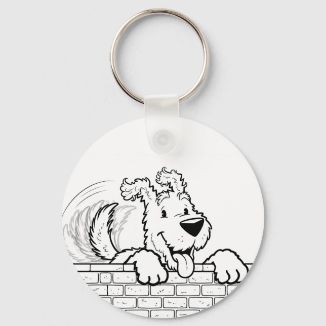 Chaveiro Custom gel mouse pad with a dog design (Frente)