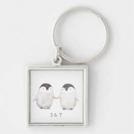Chaveiro Custom Key Chain Personalized Penguins Key Chain