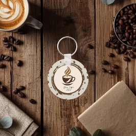 Chaveiro Custom Logo Keychain with QR Code