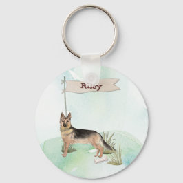 Chaveiro Custom Name German Shepherd Pet Dog