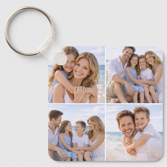 Chaveiro Custom Personalized Family Photo (Frente)