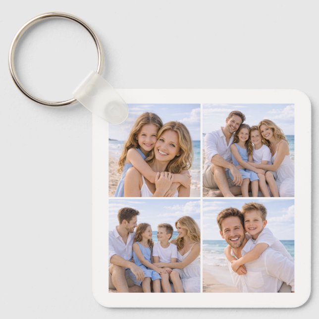 Chaveiro Custom Personalized Family Photo (Frente)