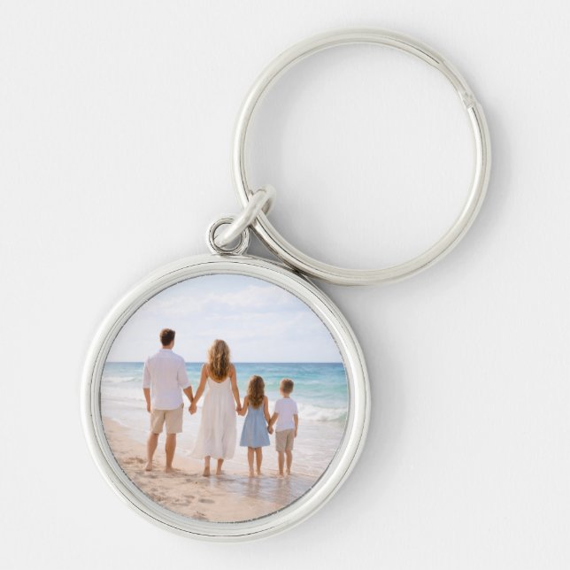 Chaveiro Custom Personalized Family Photo (Frente)
