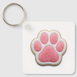 Chaveiro Custom Pet Mom Keychain | Heart Shaped Paw Prints