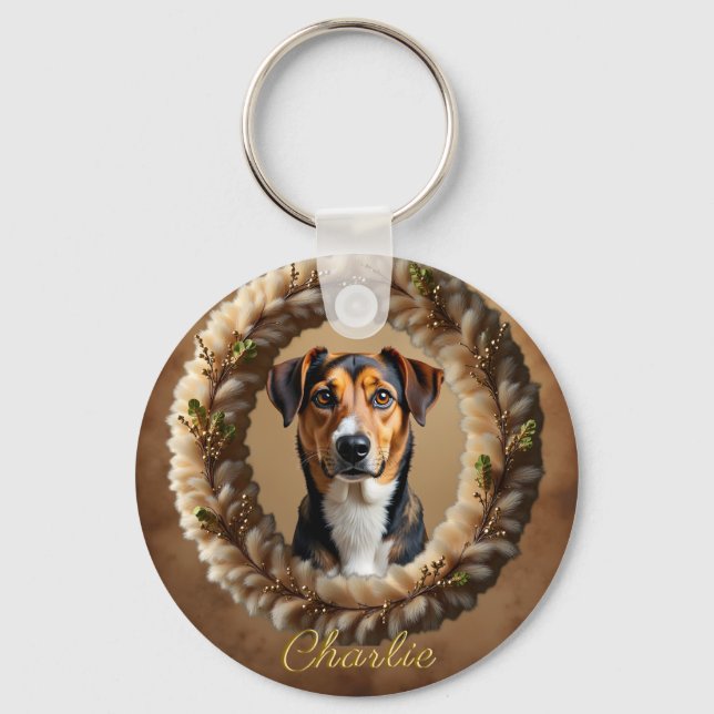 Chaveiro Custom Pet Portrait – Just Upload a Simple Photo (Frente)