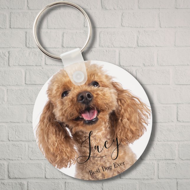 Chaveiro Custom Photo Poodle Personalized Dog Lover (Criador carregado)