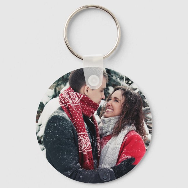Chaveiro Custom Picture Keychain, Personalized Text (Frente)