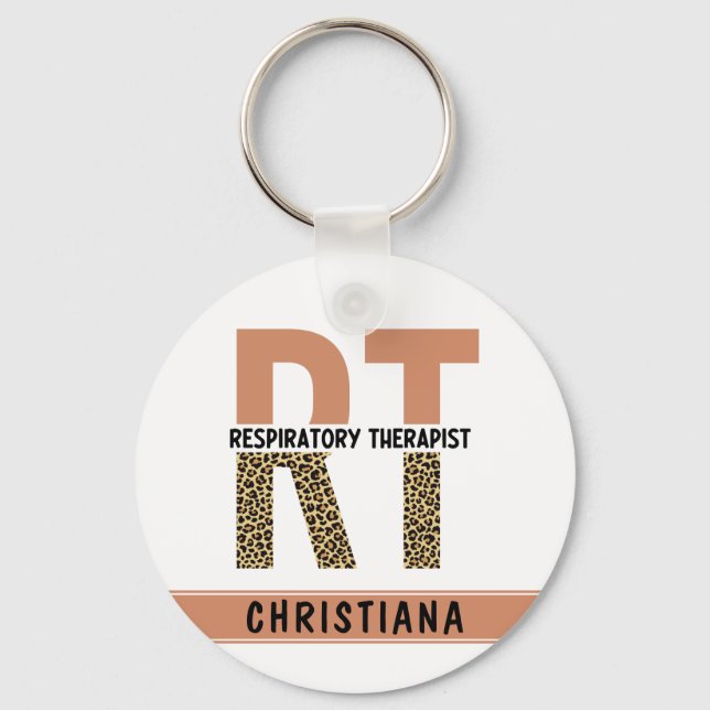 Chaveiro Custom Respiratory Therapist RT Gift (Frente)