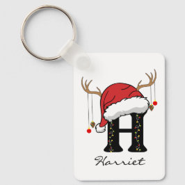 Chaveiro Custom Santa Alphabet Keychain Gift for Coworkers