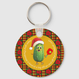 Chaveiro Custom text Santa's Pickleball Rally