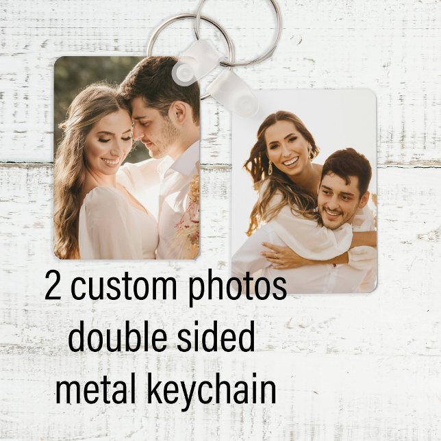 Chaveiro Custom two couple photo double sided aluminium  (Criador carregado)