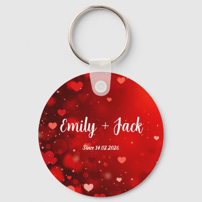 Chaveiro Custom Valentine  Love Gift for Him & Her (Frente)