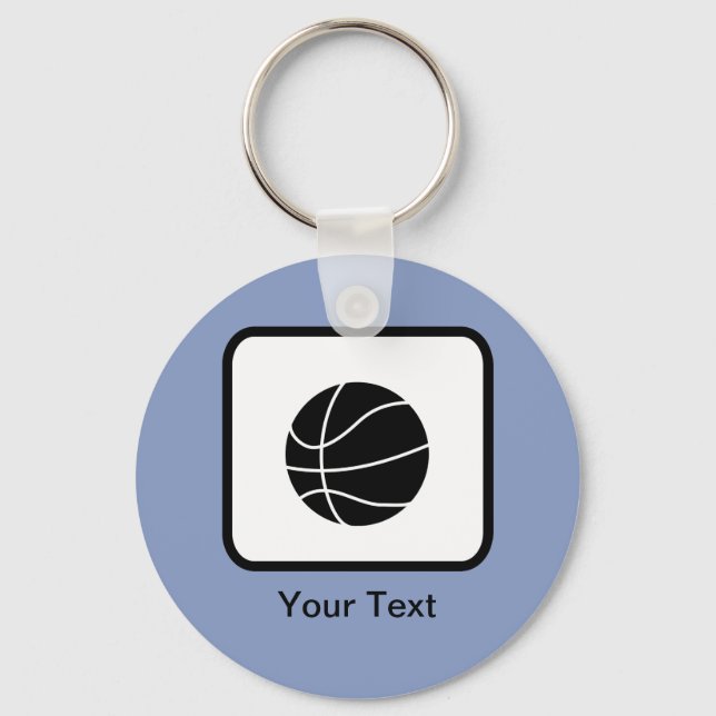 Chaveiro Customizable Basketball Logo (Frente)