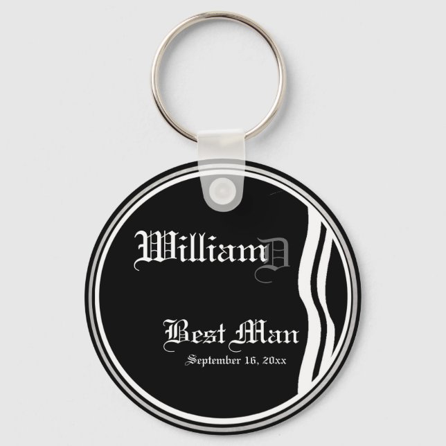 Chaveiro Customizable Best Mans Keepsake Keychain (Frente)