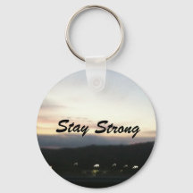 Customizable Stay Strong Keychain