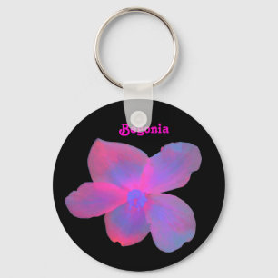 Chaveiro customizável da begónia fluorescente