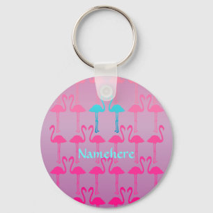 Chaveiro Customizável: Flamingo dois