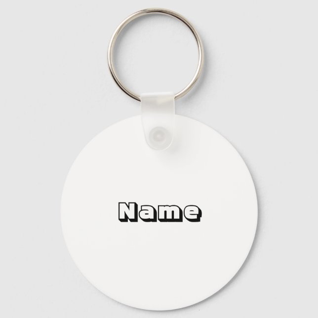Chaveiro Customize, personalize name initial monogram (Frente)