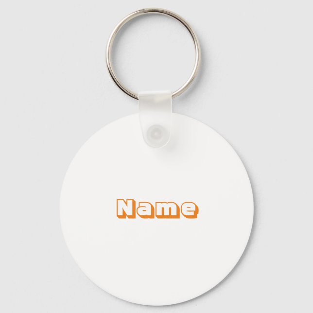 Chaveiro Customize, personalize name initial monogram (Frente)