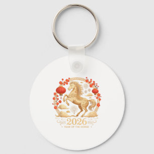 Chaveiro Cute 2026 Ano Do Cavalo Senhora Sorte Lunar Lan