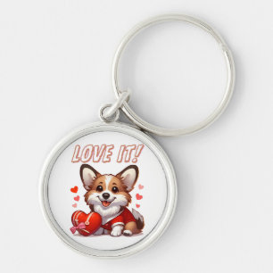 Chaveiro Cute Amor de Corgi