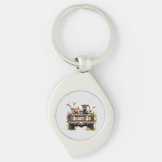 Chaveiro Cute Animal Farm On Metal Keychain