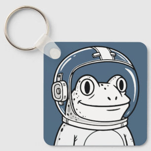 Chaveiro Cute Astronaut Frog Space Adventure