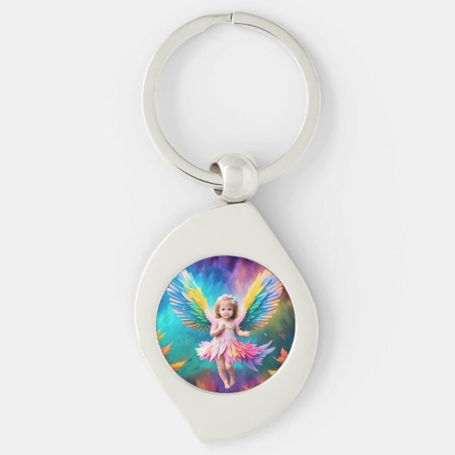 Chaveiro Cute Baby Angel Wings Art-38424 (Frente)