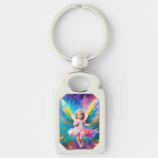 Chaveiro Cute Baby Angel Wings Art-38424 (Frente)