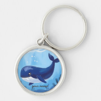 Chaveiro Cute Blue Whale Keychain