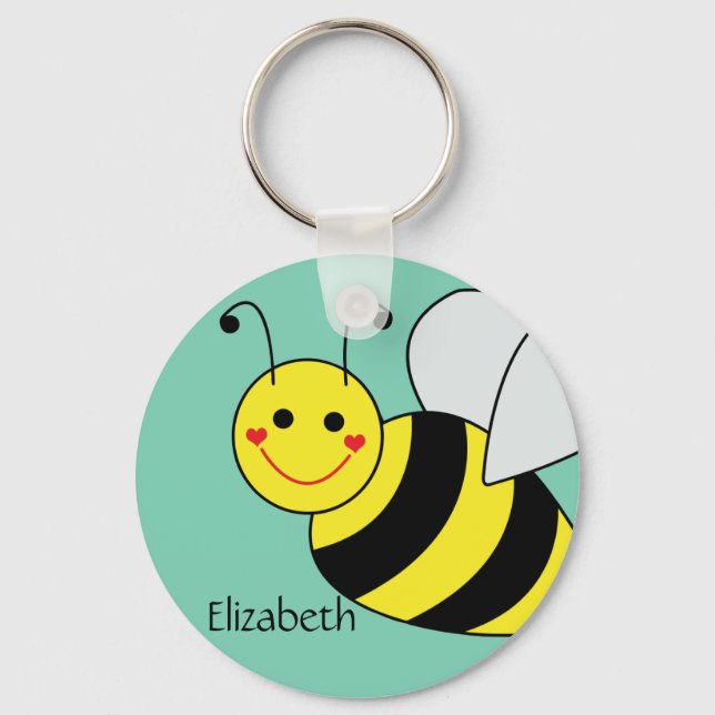 Chaveiro Cute Bumble Bee Personalized (Frente)
