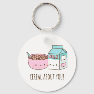 Chaveiro Cute Cereal Sobre Você Ama Pun