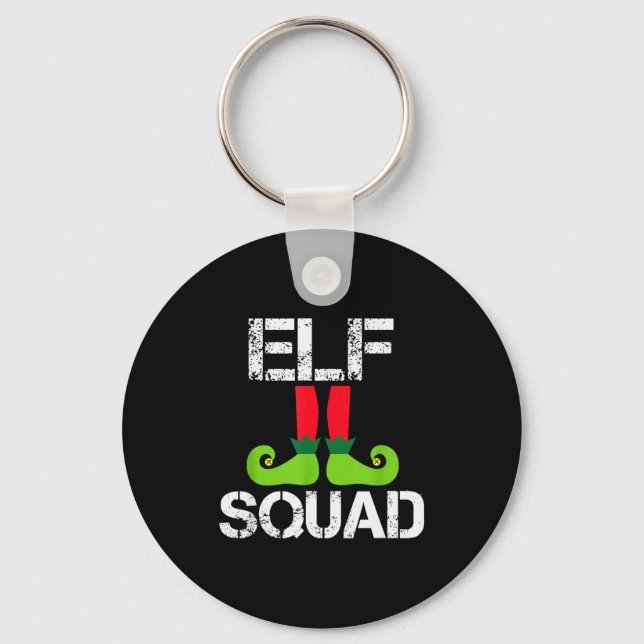 Chaveiro Cute Christmas Cheer Elf Squad Santa's Helper  (Frente)
