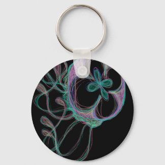 Chaveiro Cute Colorful Rainbow Jellyfish Digital Design