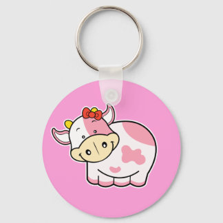 Chaveiro Cute Cow Pink Keychain