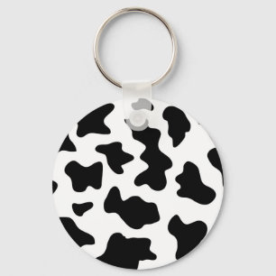 Chaveiro cute cowboy black and white farm cow print